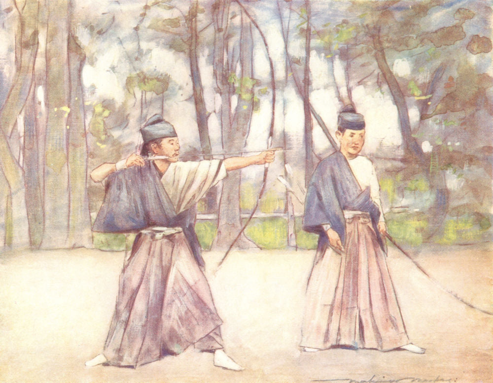 JAPAN. Archers 1904 old antique vintage print picture